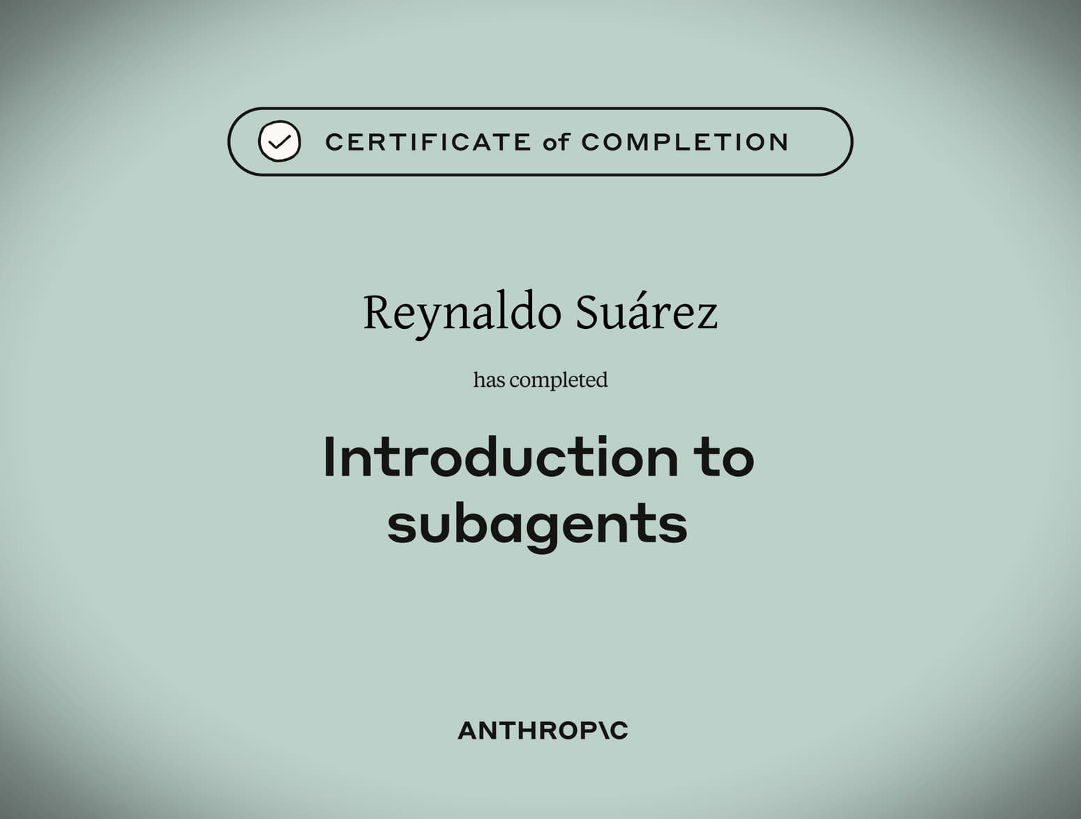 Certificación 'Introduction to subagents' - Anthropic