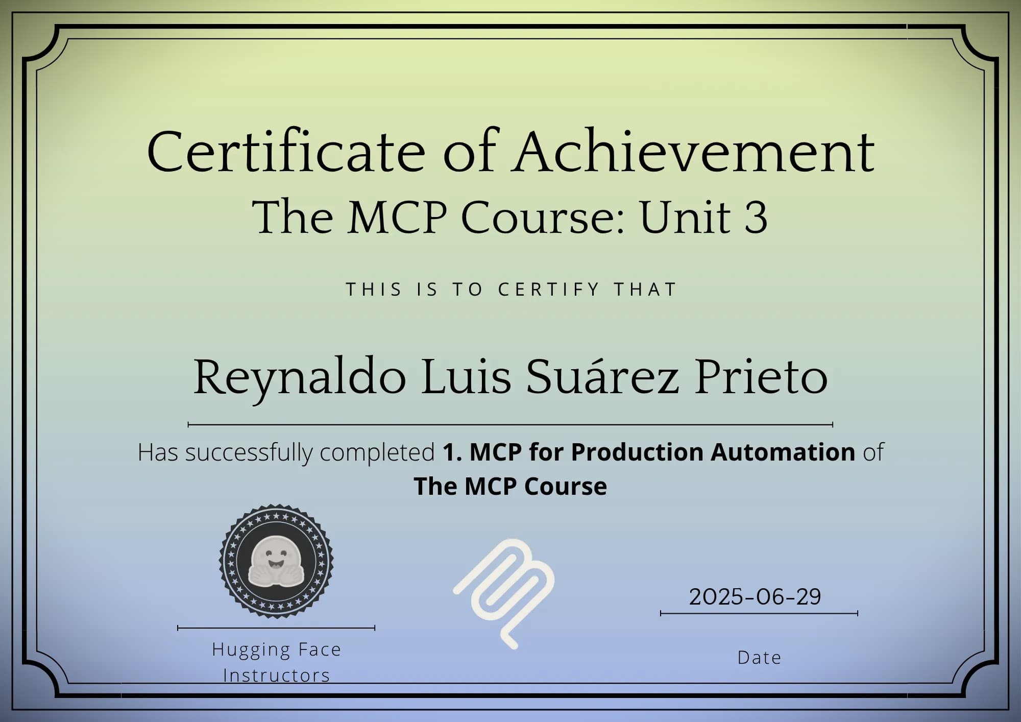 Certificación 'MCP for Production Automation' - HuggingFace